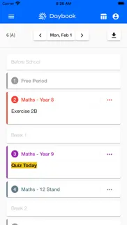 daybook: teacher diary planner iphone screenshot 1