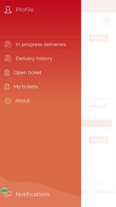 City Logistics Customer Screenshot