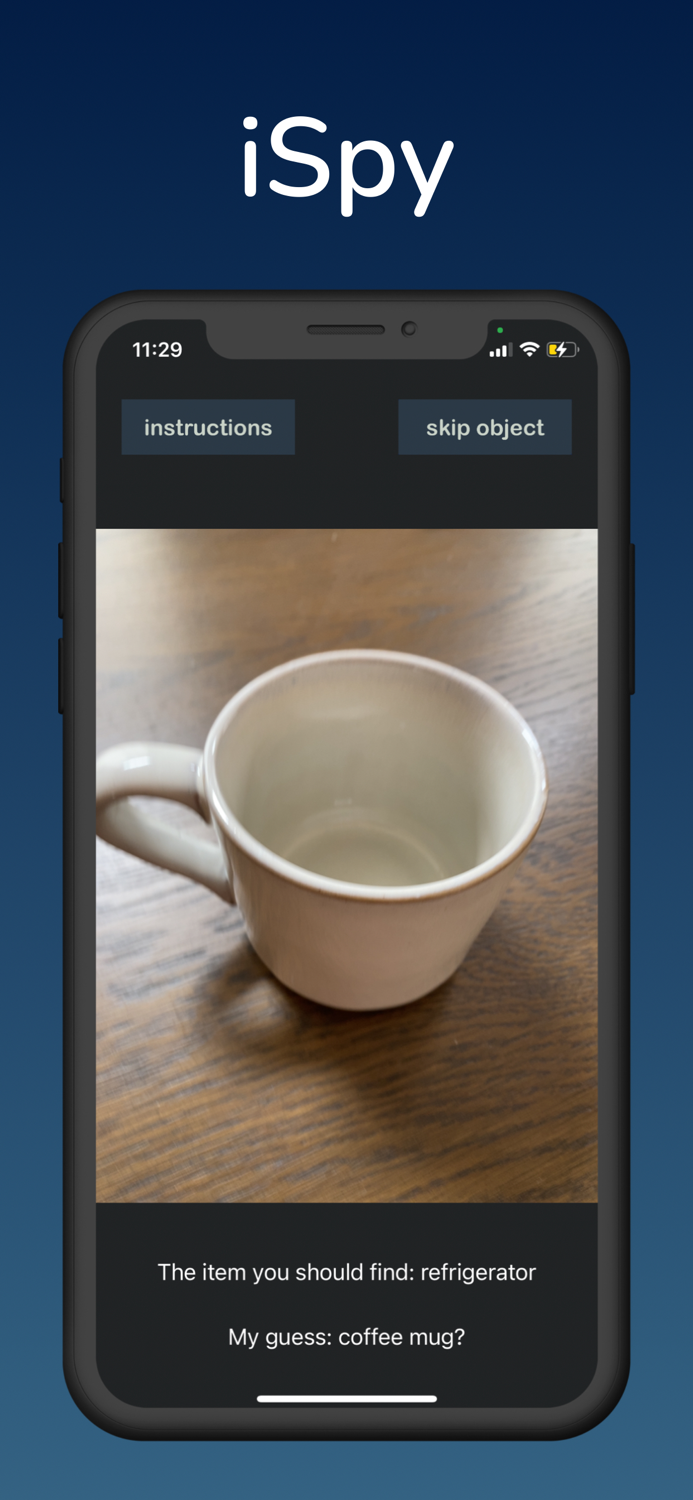 iSpy - Image Classifier Game