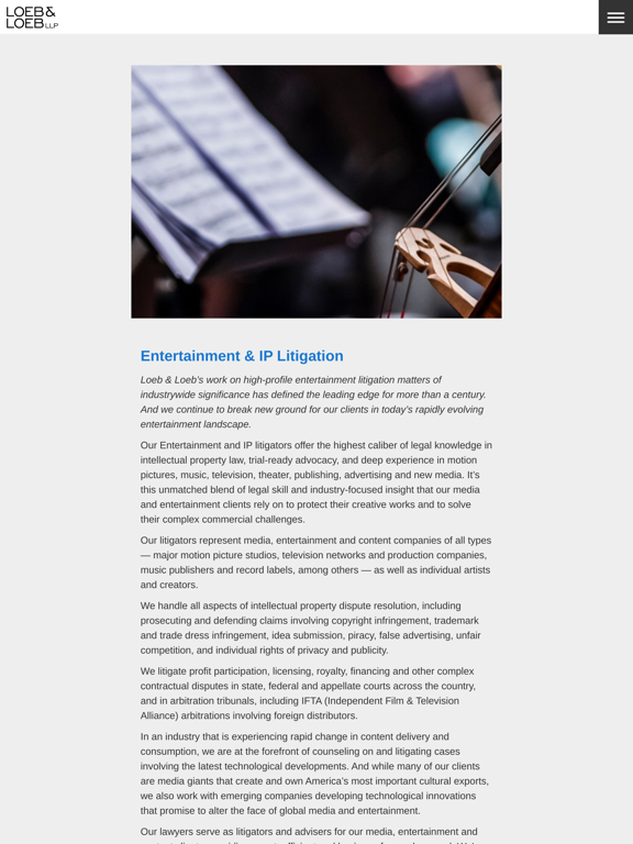 IP/Entertainment Cases iPad screenshot 3 - Business app