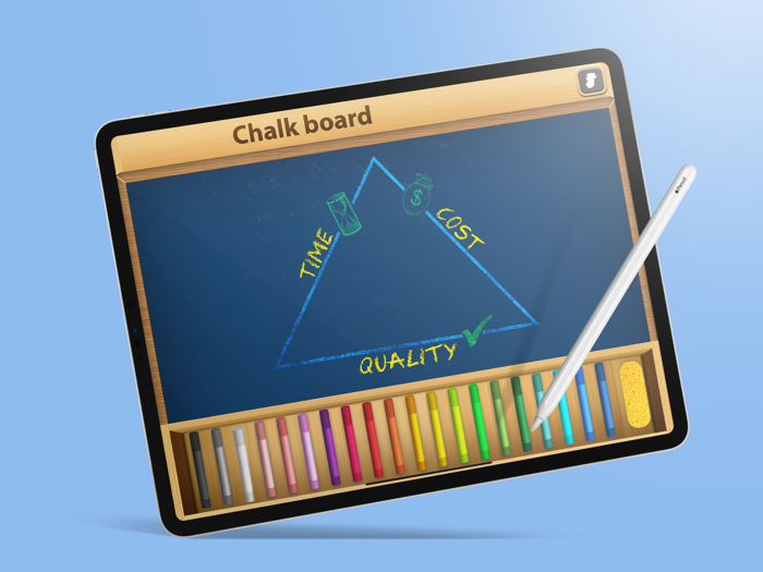 Chalkboard Junior draw and color