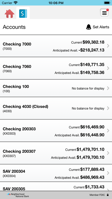 Neighborhood Nat’l Bank Biz Screenshot