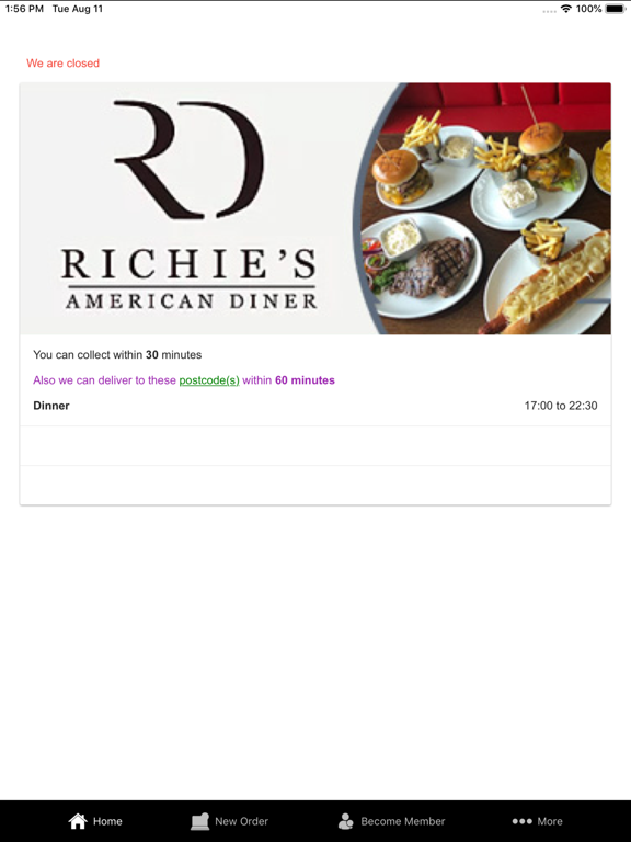 Screenshot #5 pour Richies Diner Online