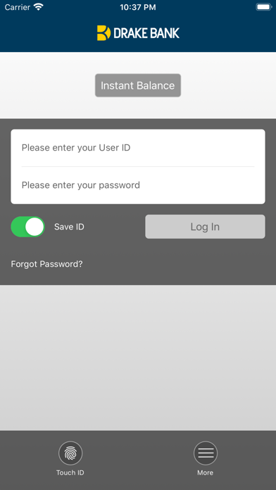 Drake Bank Mobile Banking Screenshot