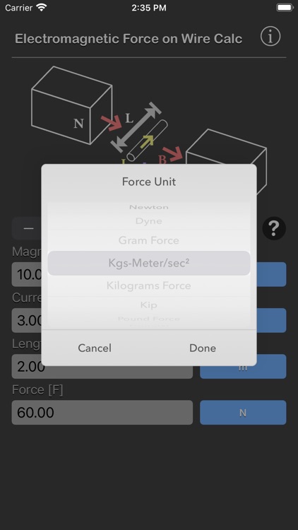 Electromagnetic Force on Wire screenshot-5