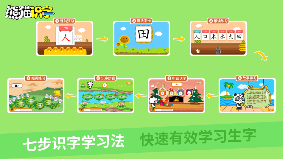 #4. 熊猫识字-儿童认字启蒙教育 (iOS) 来自: NINGBO KAIZHI INFORMATION TECHNOLOGY CO.,LTD