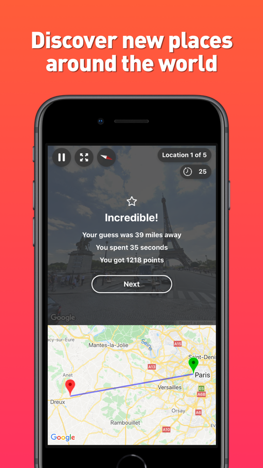 #3. GeoGuesser 2 (iOS) 由: Shogo Studios LLC