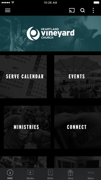 Heartland Vineyard Church Screenshot