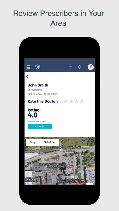 RPhAlly: A Pharmacist Network Screenshot