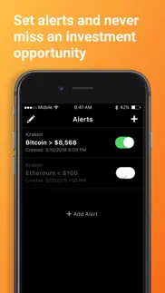 bitcoin & crypto tracker iphone screenshot 3