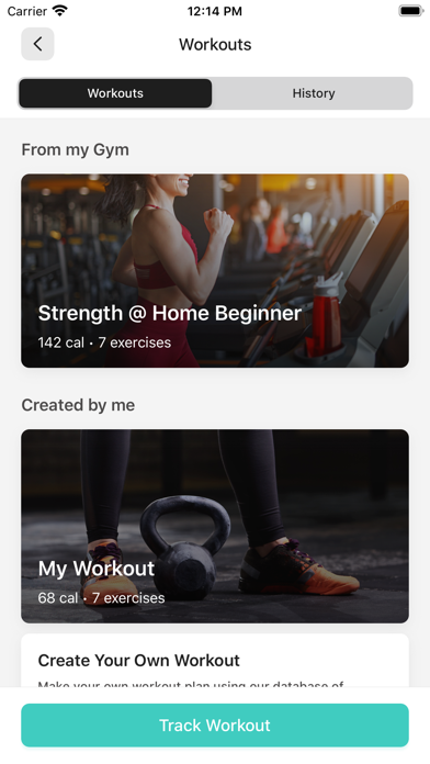 Power Factory Fitness App Screenshot