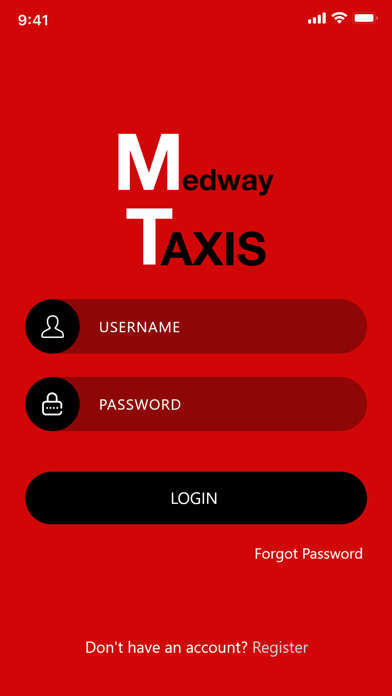 Medway Taxis. Screenshot