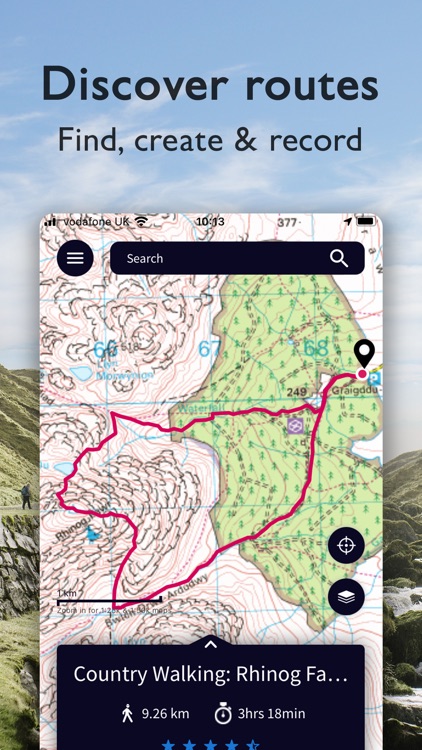 OS Maps: Walking & bike trails