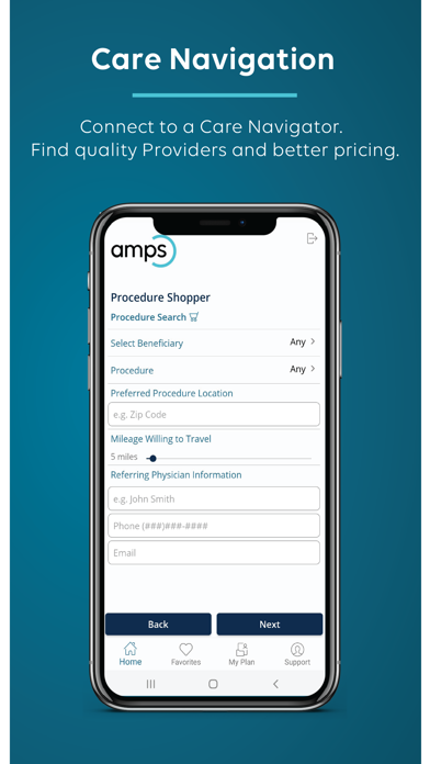 AMPS Connect Screenshot