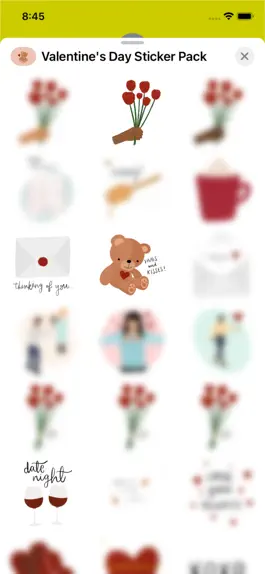 Game screenshot Valentine's Day Sticker Pack apk
