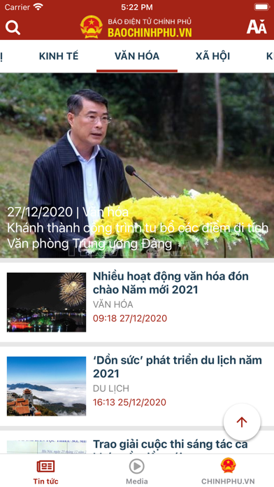 Chính phủ Việt Nam Screenshot