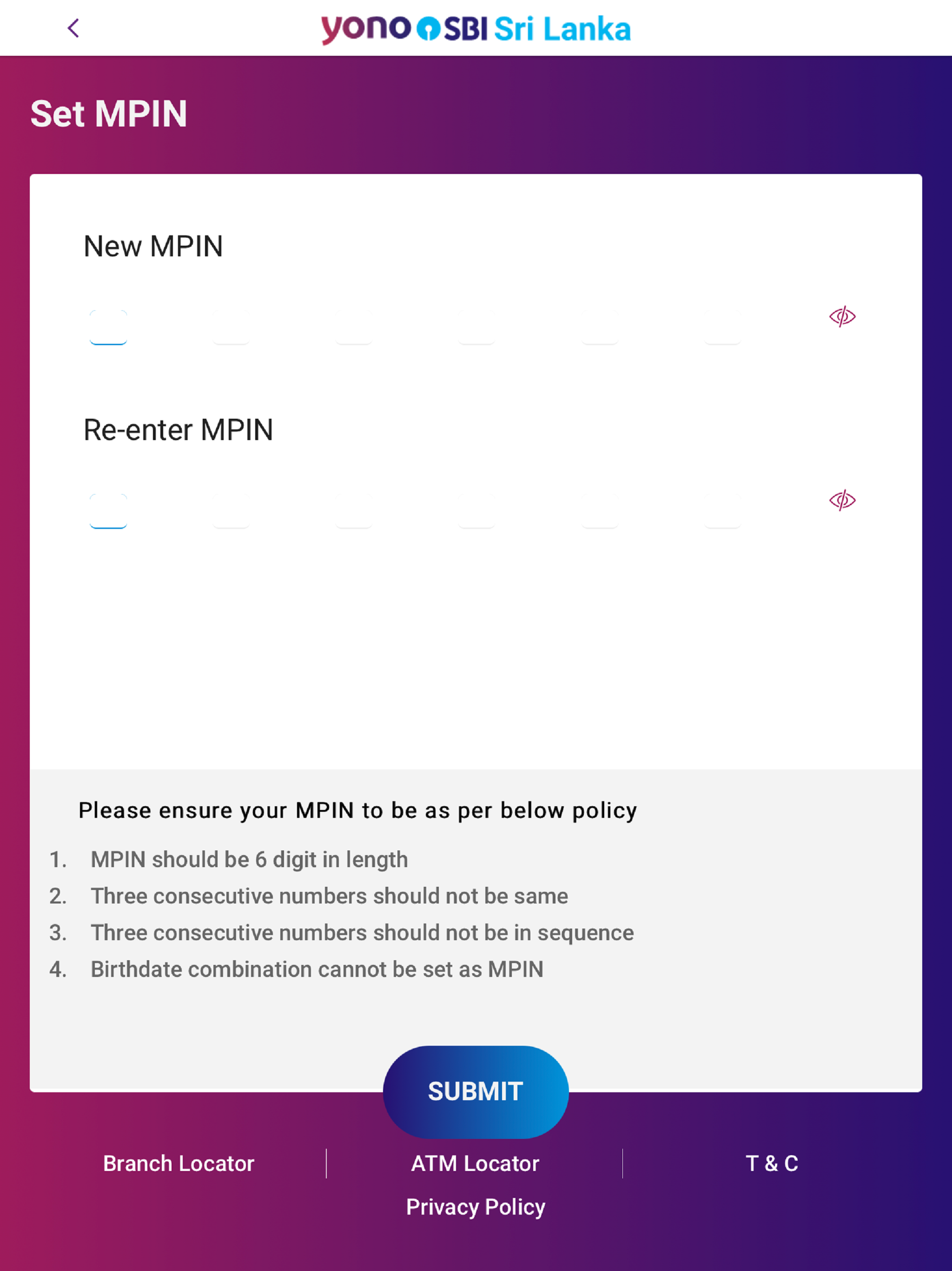 YONO SBI Sri Lanka