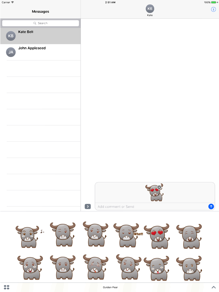 Sticker Me Cute Buffalo