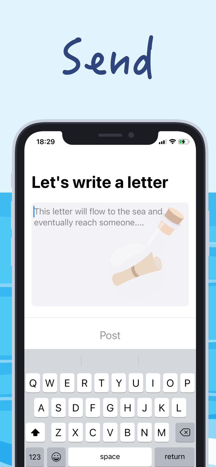MessageBottle Widget