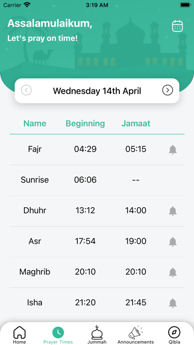 Huddersfield Prayer Times Screenshot