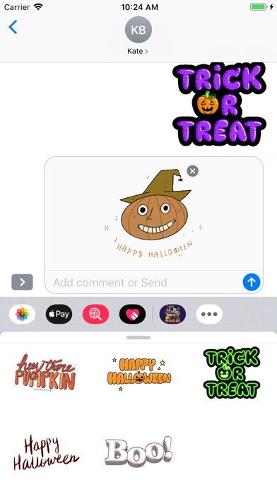 Screenshot #1 pour Halloween Animated Stickers !