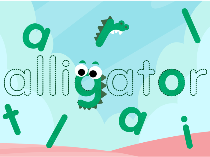 CandyBots Alphabet ABC Tracing