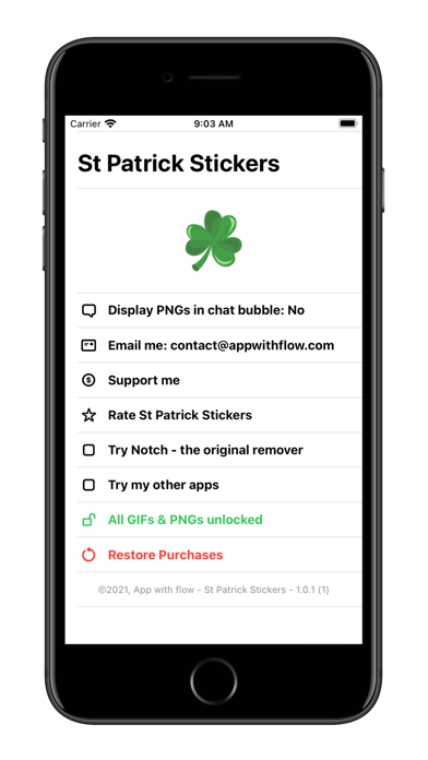 Screenshot #1 pour St Patrick - GIFs & Stickers