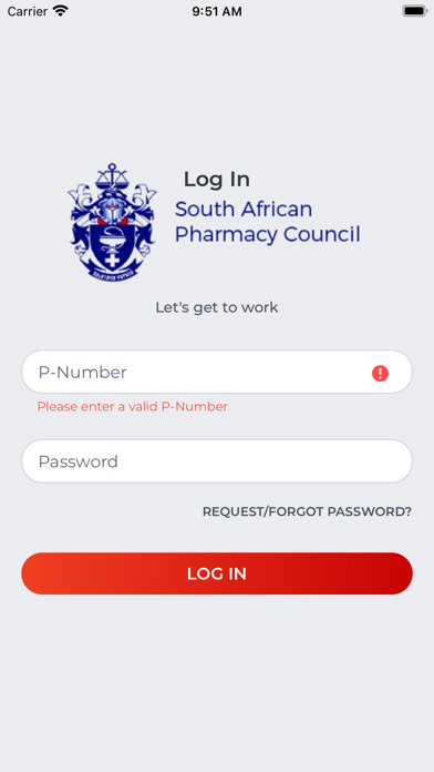 SAPC Registration Screenshot
