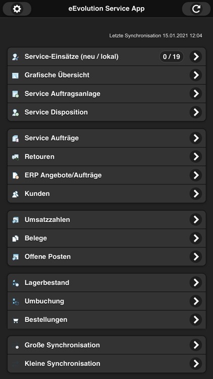 eEvolution Service App