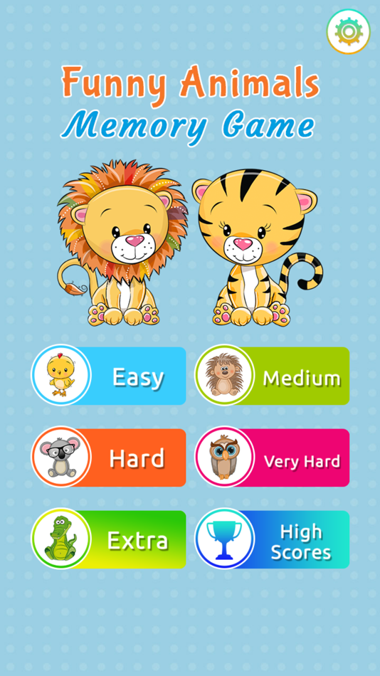 #1. Funny Animals Memory Game (iOS) By: Edise Soluciones SL