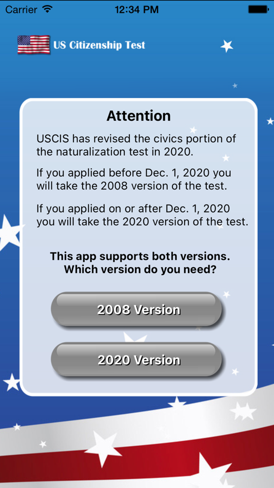 #6. US Citizenship Test Study App (iOS) 来自: Kulana Media Productions LLC