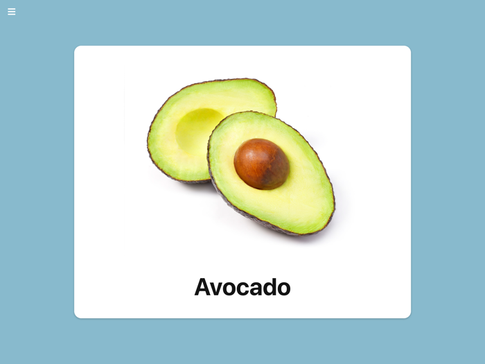 Simple Toddler Flash Cards