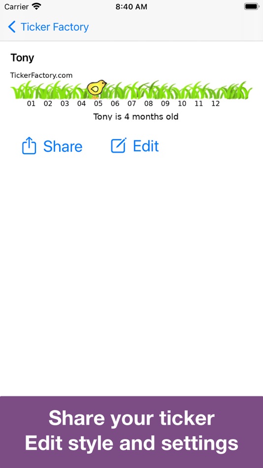 #3. Ticker Factory Widget (iOS) 来自: Tamtris Web Services Inc.