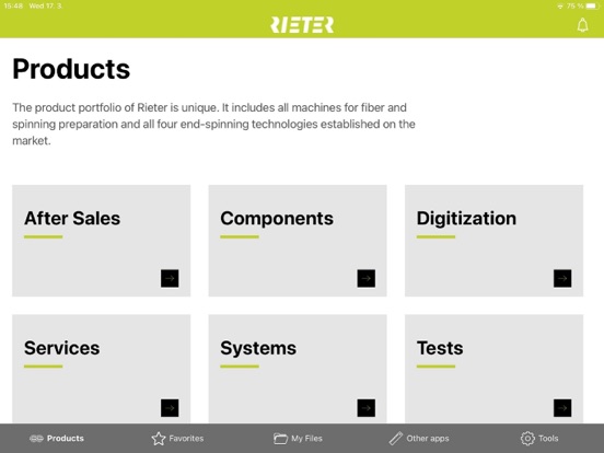Rieter Sales App