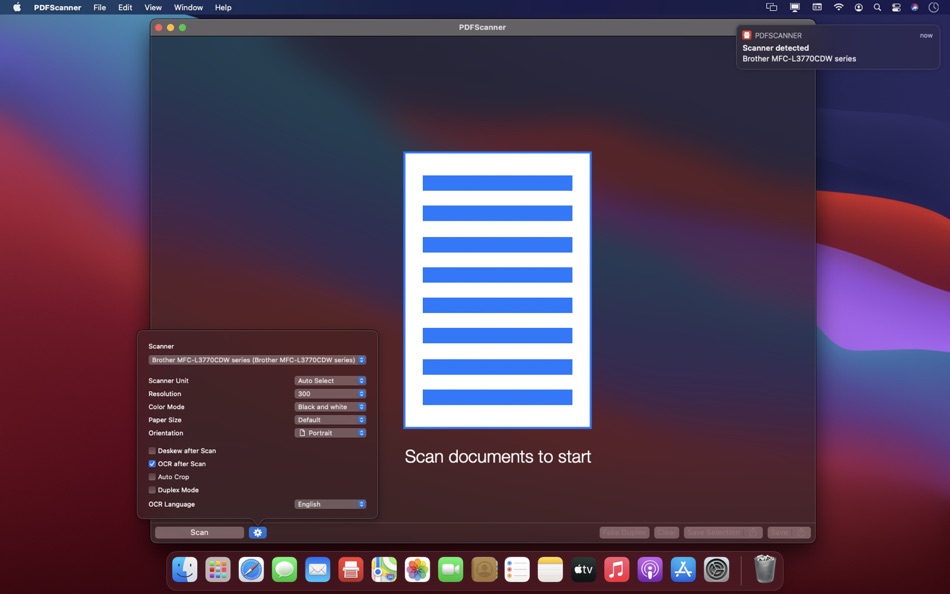 #2. PDFScanner - Scanning and OCR (macOS) 来自: Felix Rotthowe