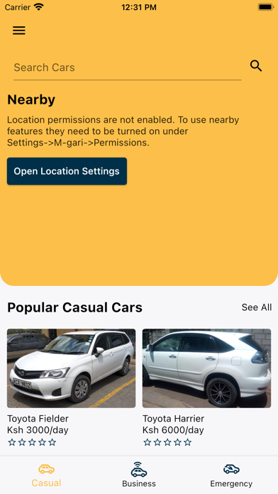 M-gari | Rent a Car Screenshot