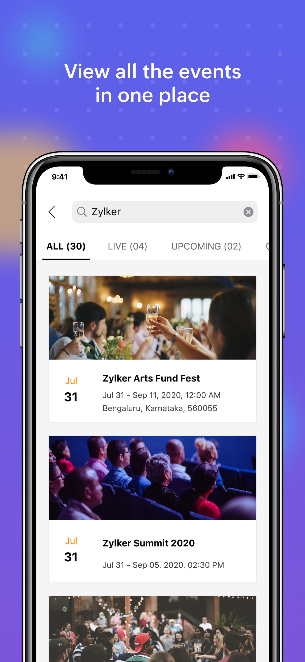 Zoho Backstage for Attendees