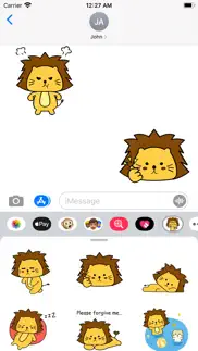 lion sticker fc iphone screenshot 3