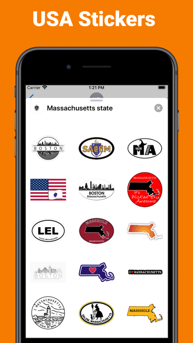 Screenshot #2 pour Massachusetts - emoji stickers