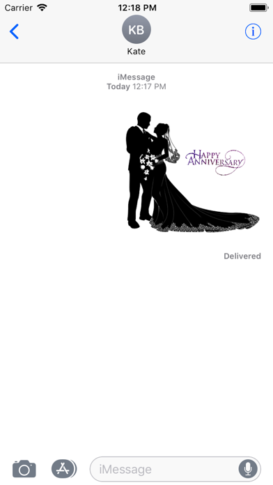 Happy Anniversary Sticker 2018 Screenshot