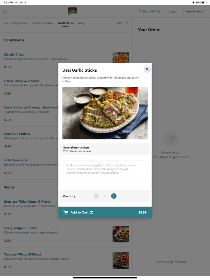 Bombay Pizza House - Fremont