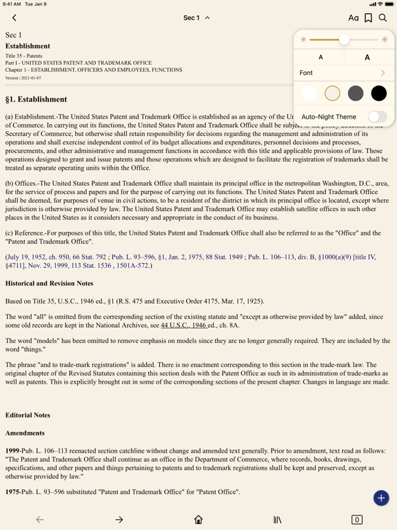 Screenshot #6 pour USC 35 - Patents