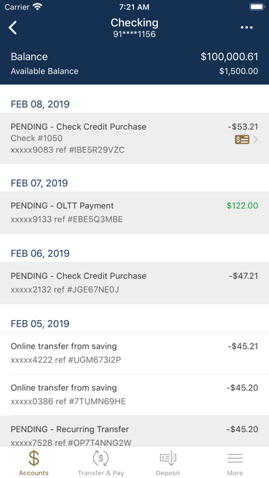 Oakwood Bank Mobile Screenshot