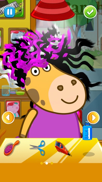 Hair Salon Hippo Fun Game Screenshot