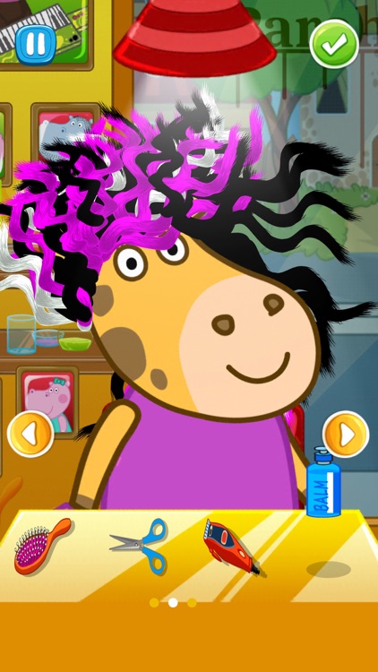 Hair Salon Hippo Fun Game screenshot-4
