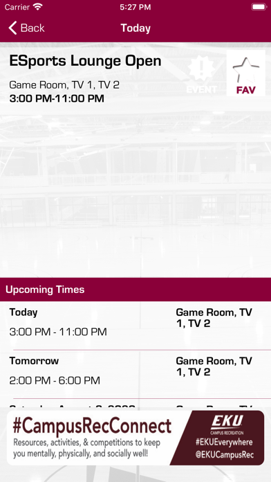 EKU Campus Rec Screenshot