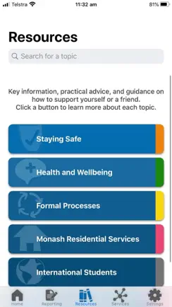 Monash bSafe iPhone image 4