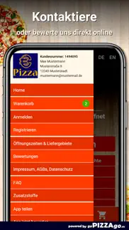 euro pizza service köln iphone screenshot 3