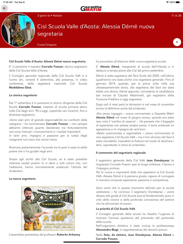 Gazzetta Matin - Valle dAosta