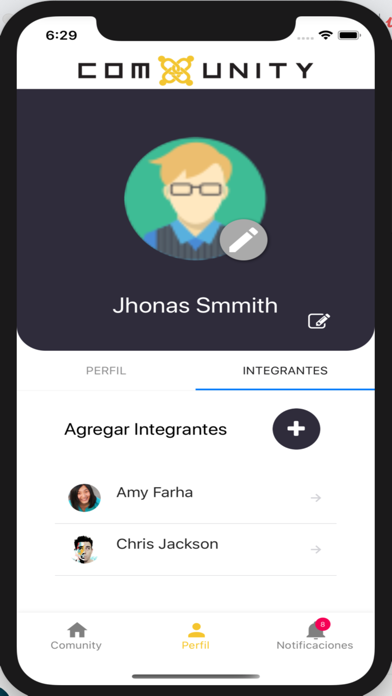Comunity Screenshot